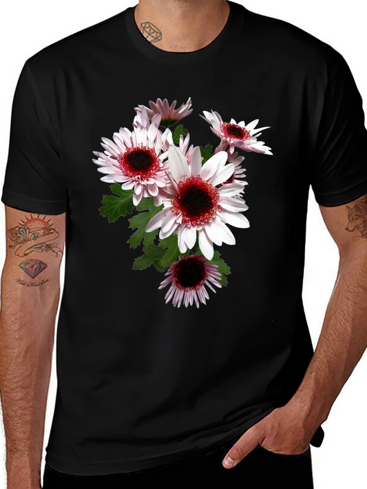 Floral Graphic Tee - Black