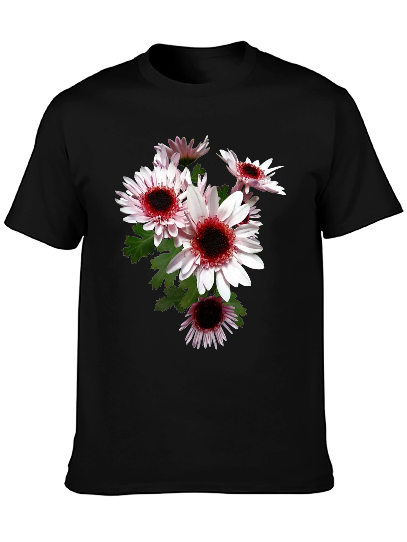 Floral Graphic Tee - Black