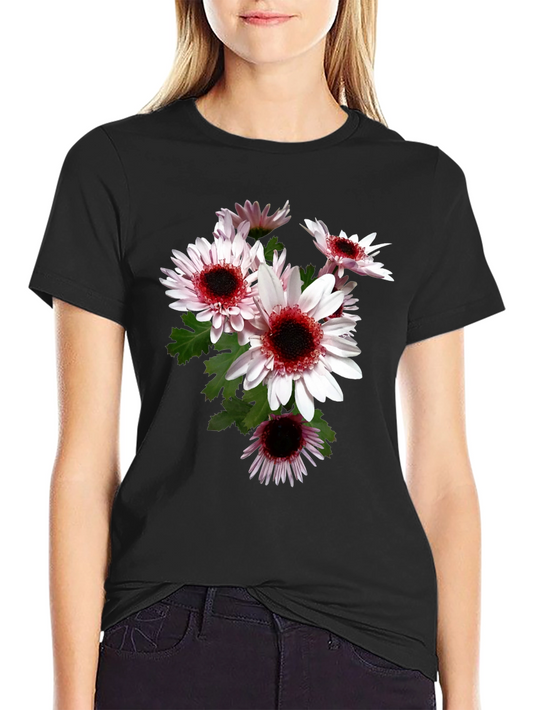 Floral Graphic Tee - Black