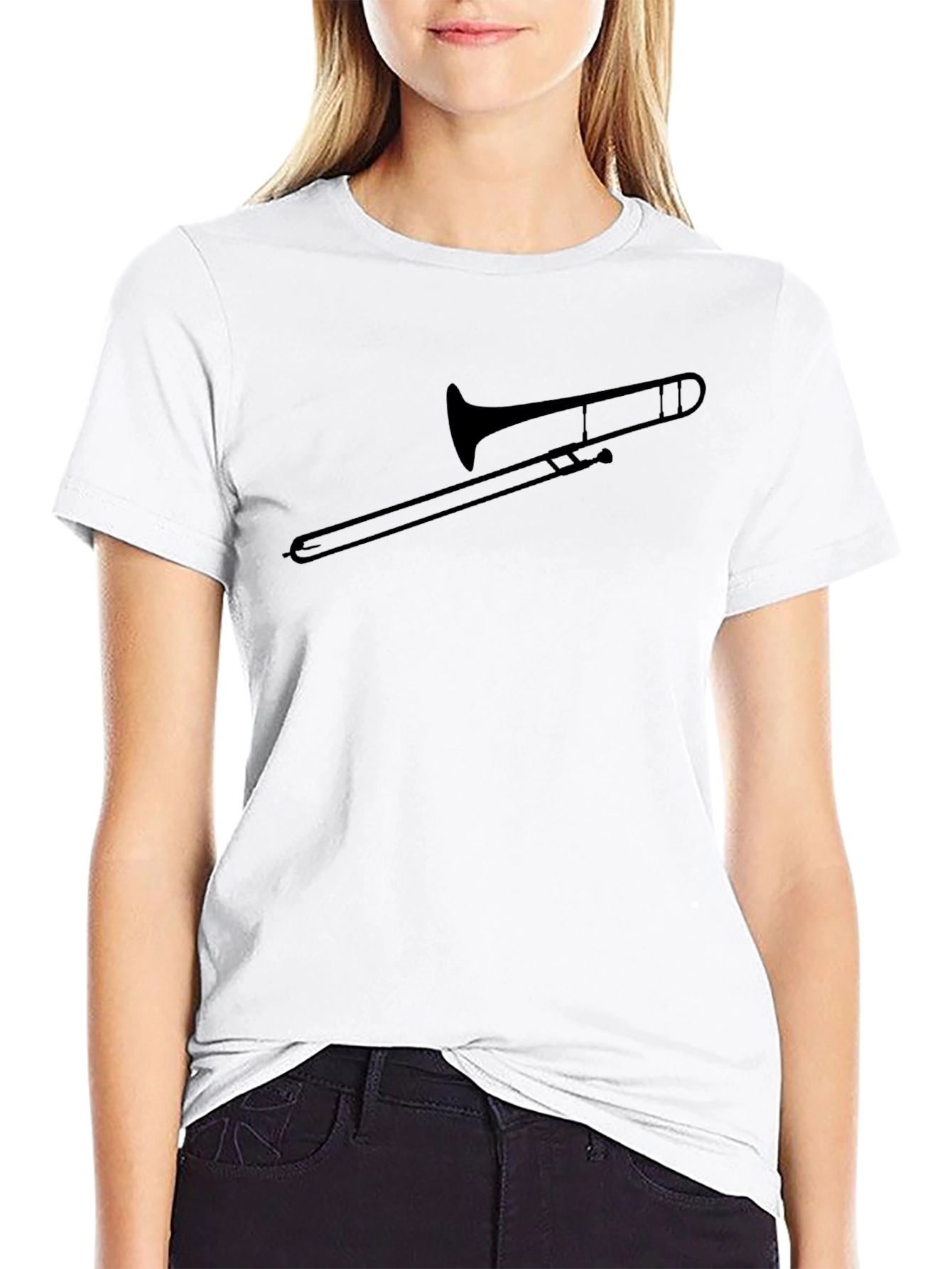 Trombone Graphic Black T-Shirt