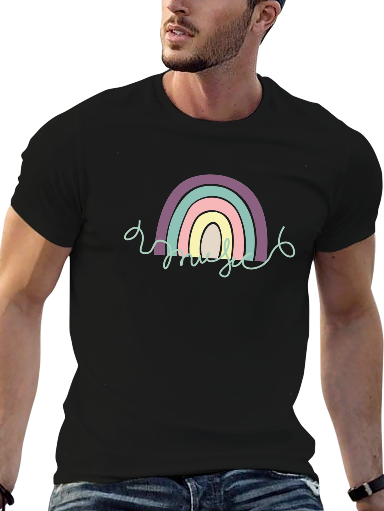 Rainbow Graphic Tee - Cute & Trendy