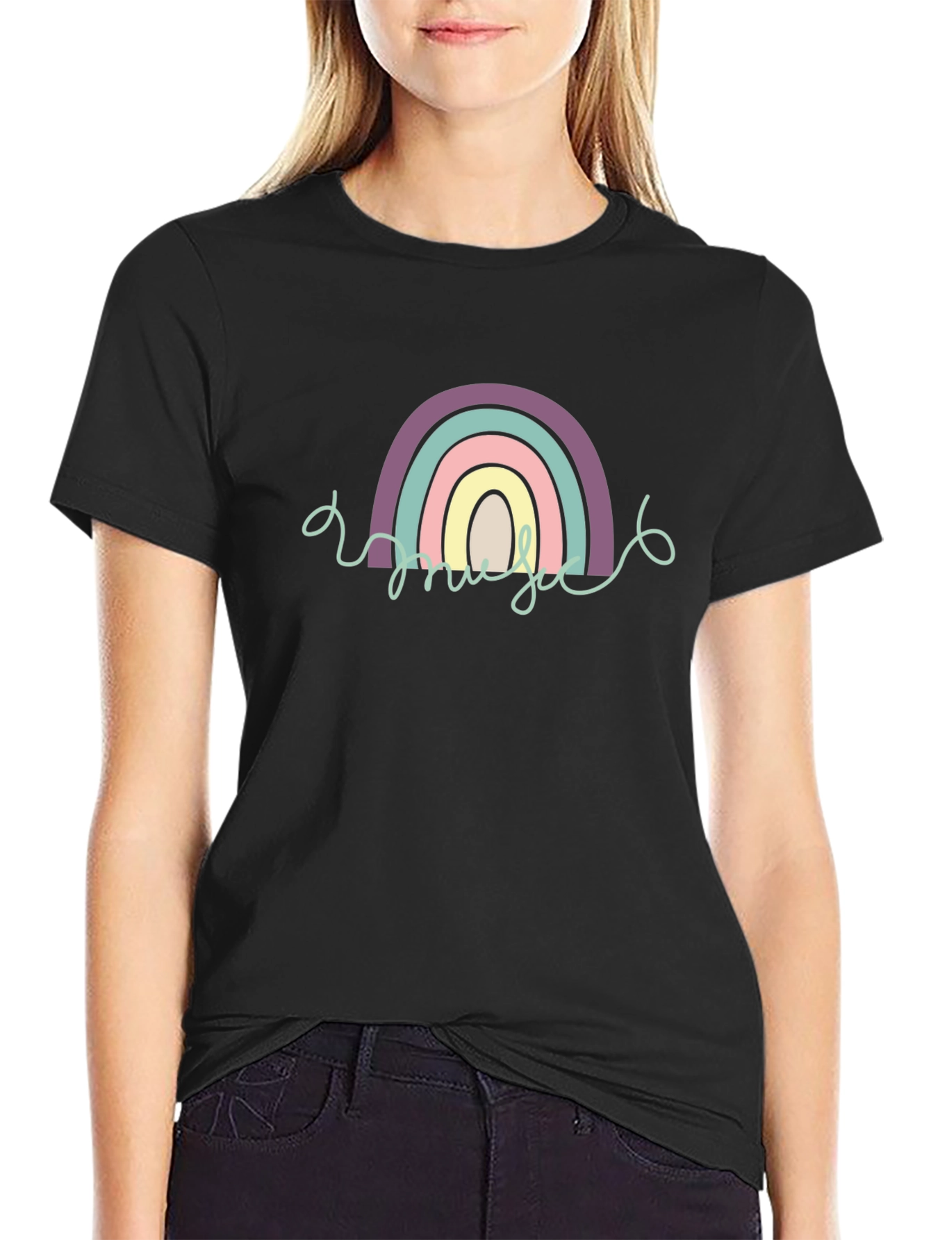 Rainbow Graphic Tee - Cute & Trendy
