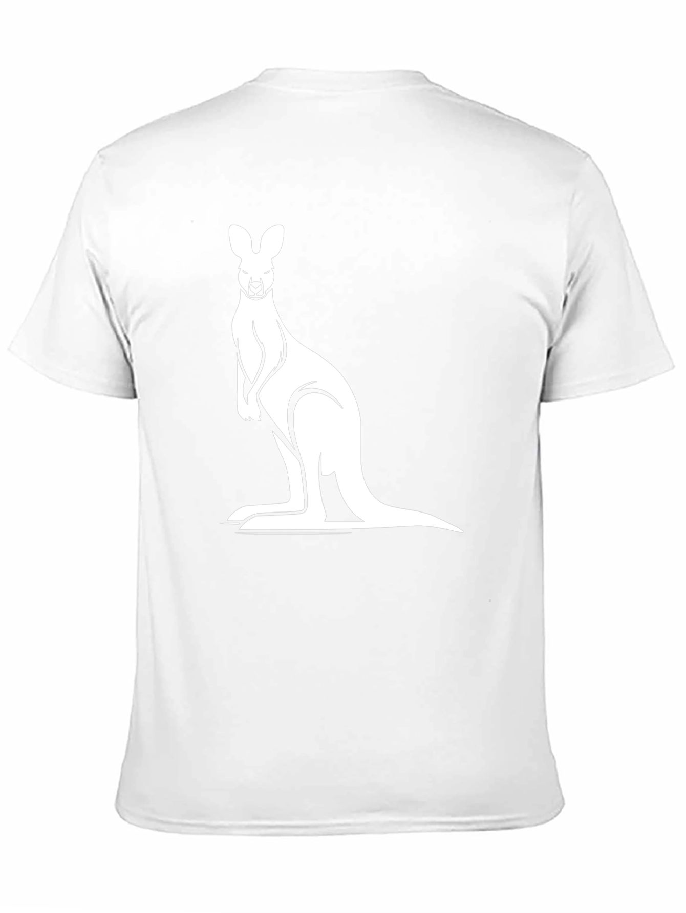Kangaroo Graphic Tee - Black Cotton Comfort