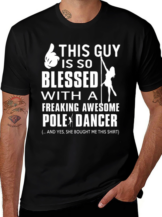 Funny Pole Dancer Graphic T-Shirt