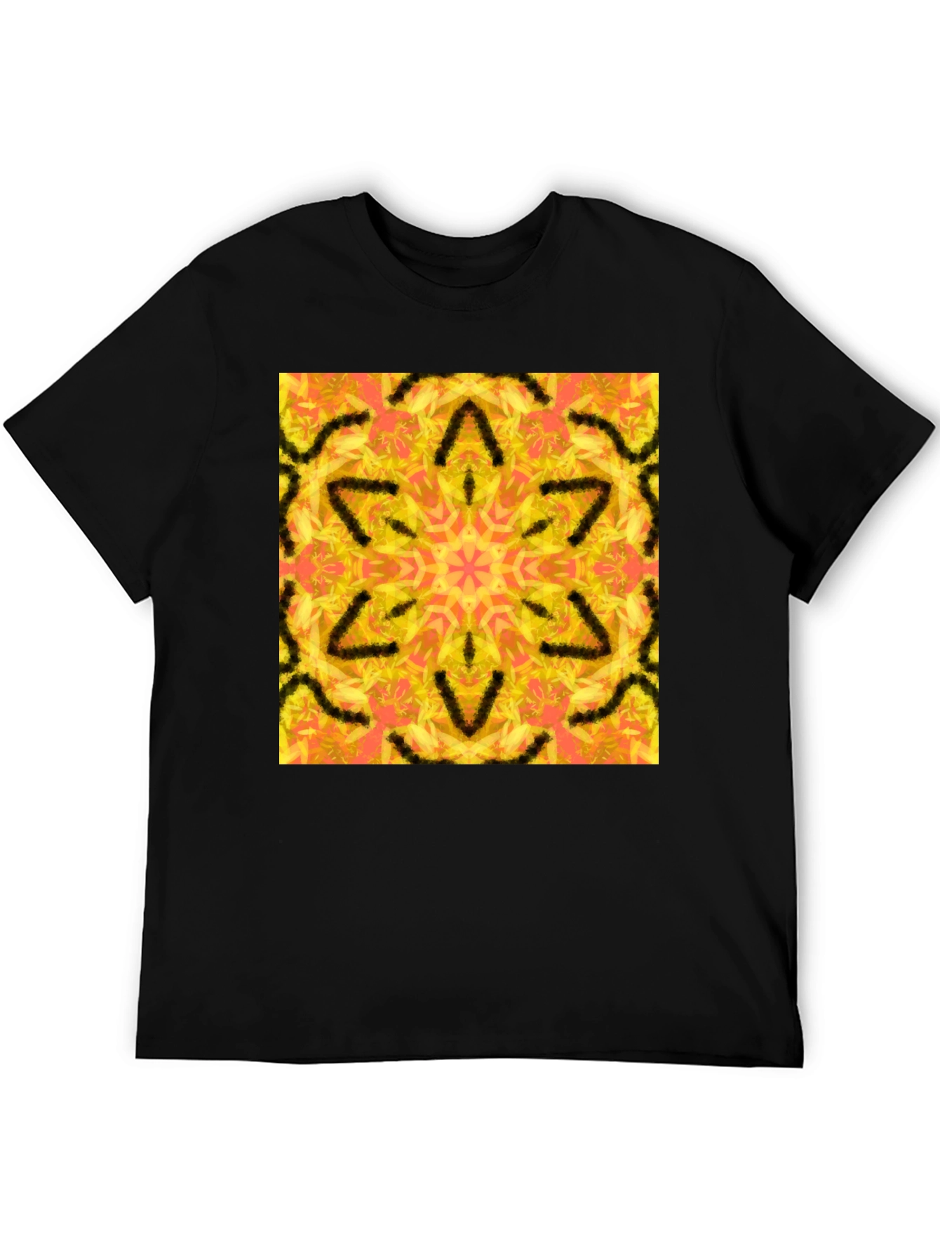 Kaleidoscope Graphic Black Tee