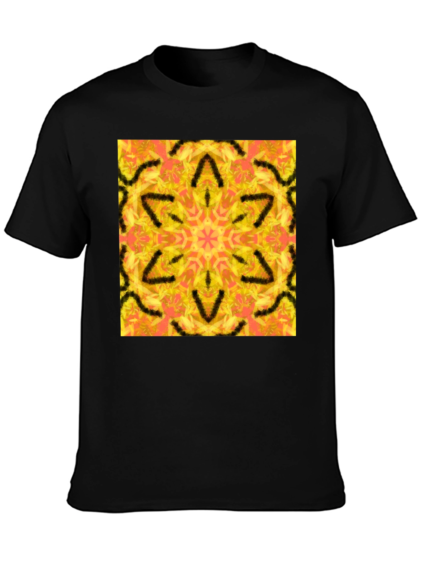 Kaleidoscope Graphic Black Tee