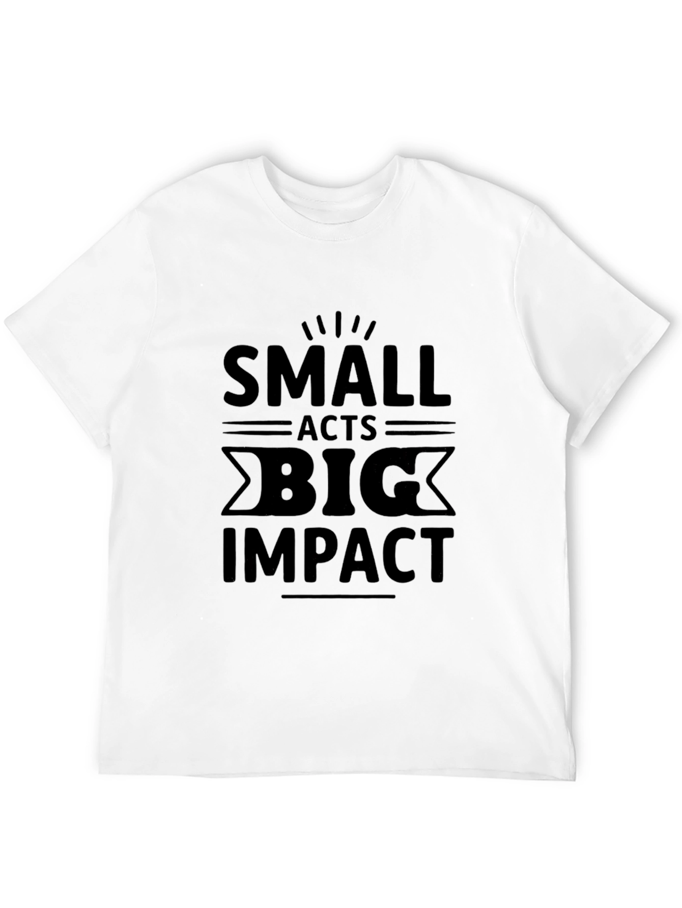 Small Acts Big Impact Graphic Tee - Black