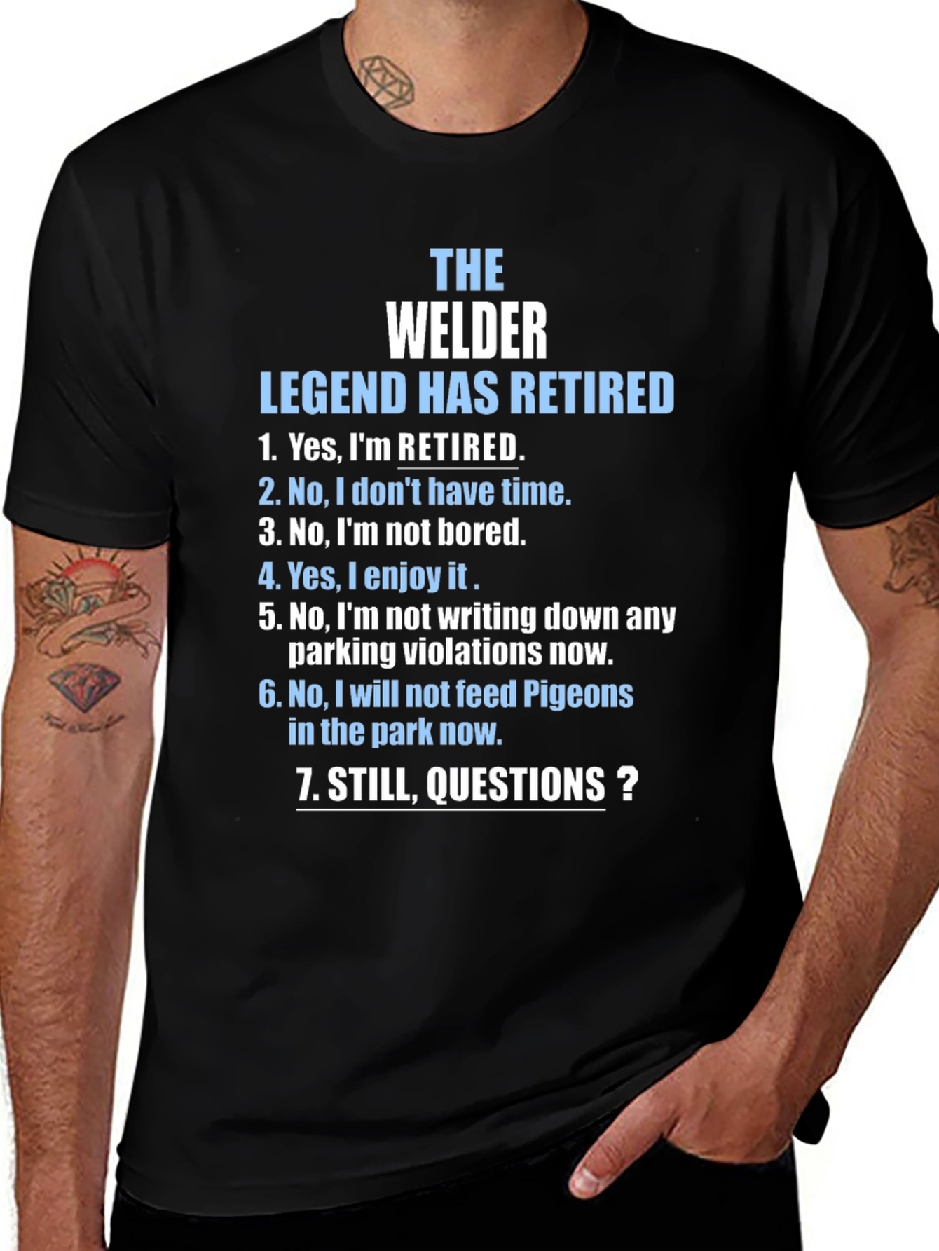 Retired Welder Legend T-Shirt - Funny Retirement Gift