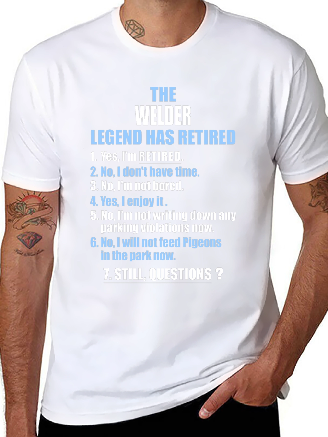 Retired Welder Legend T-Shirt - Funny Retirement Gift