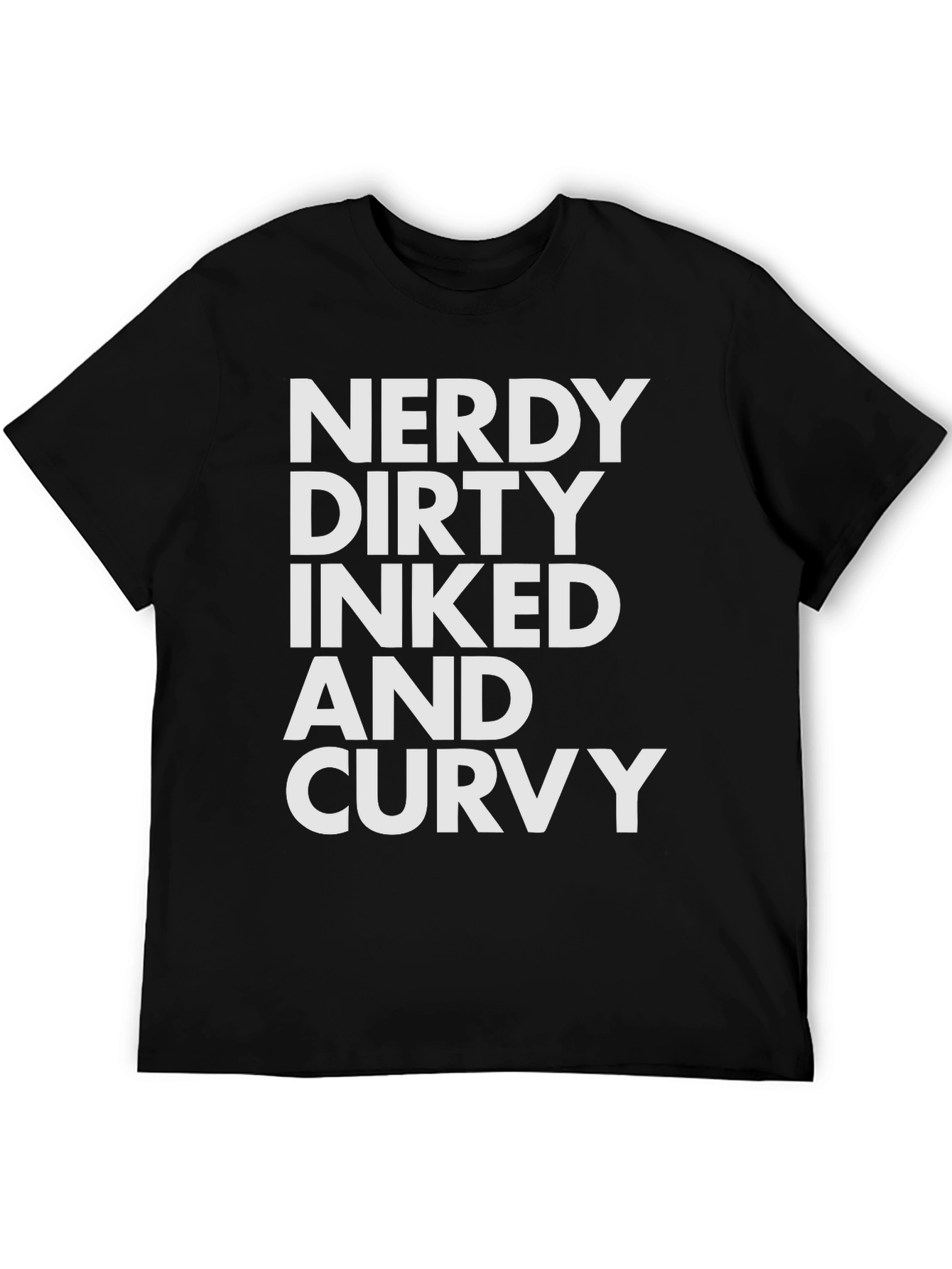 Nerdy Dirty Inked Curvy Graphic Tee