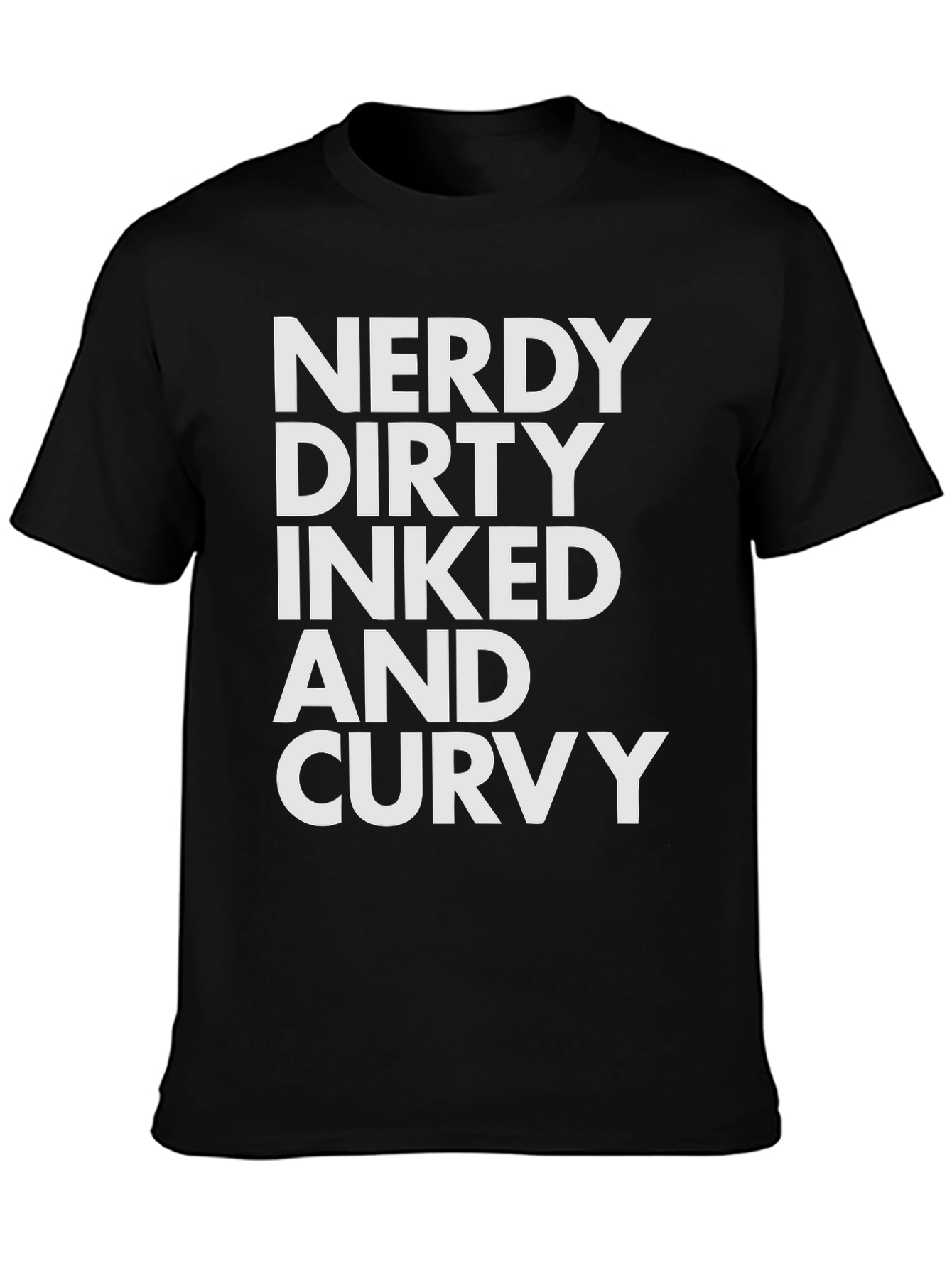 Nerdy Dirty Inked Curvy Graphic Tee