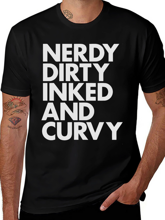 Nerdy Dirty Inked Curvy Graphic Tee