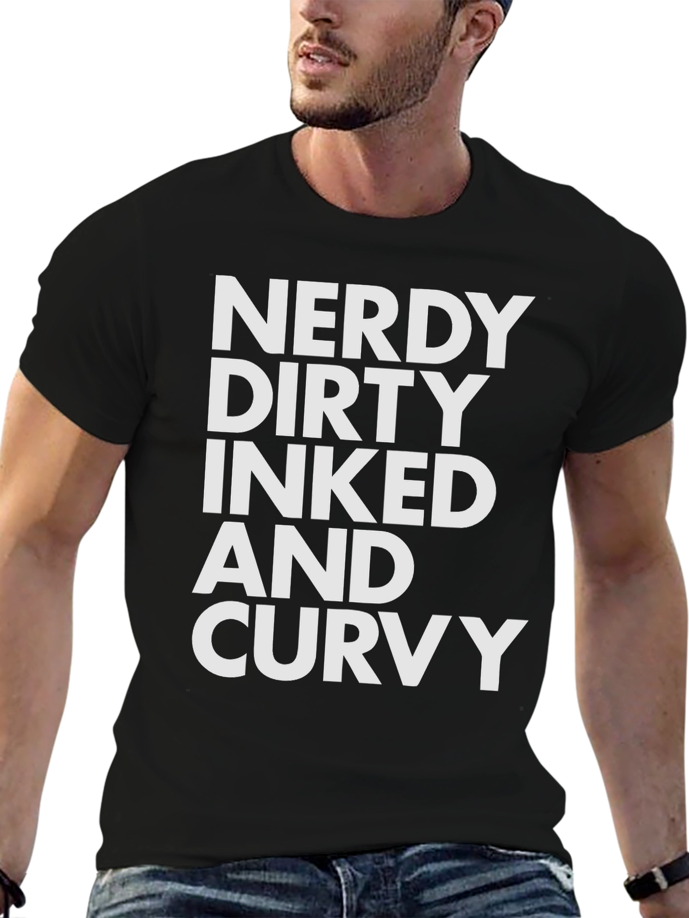 Nerdy Dirty Inked Curvy Graphic Tee