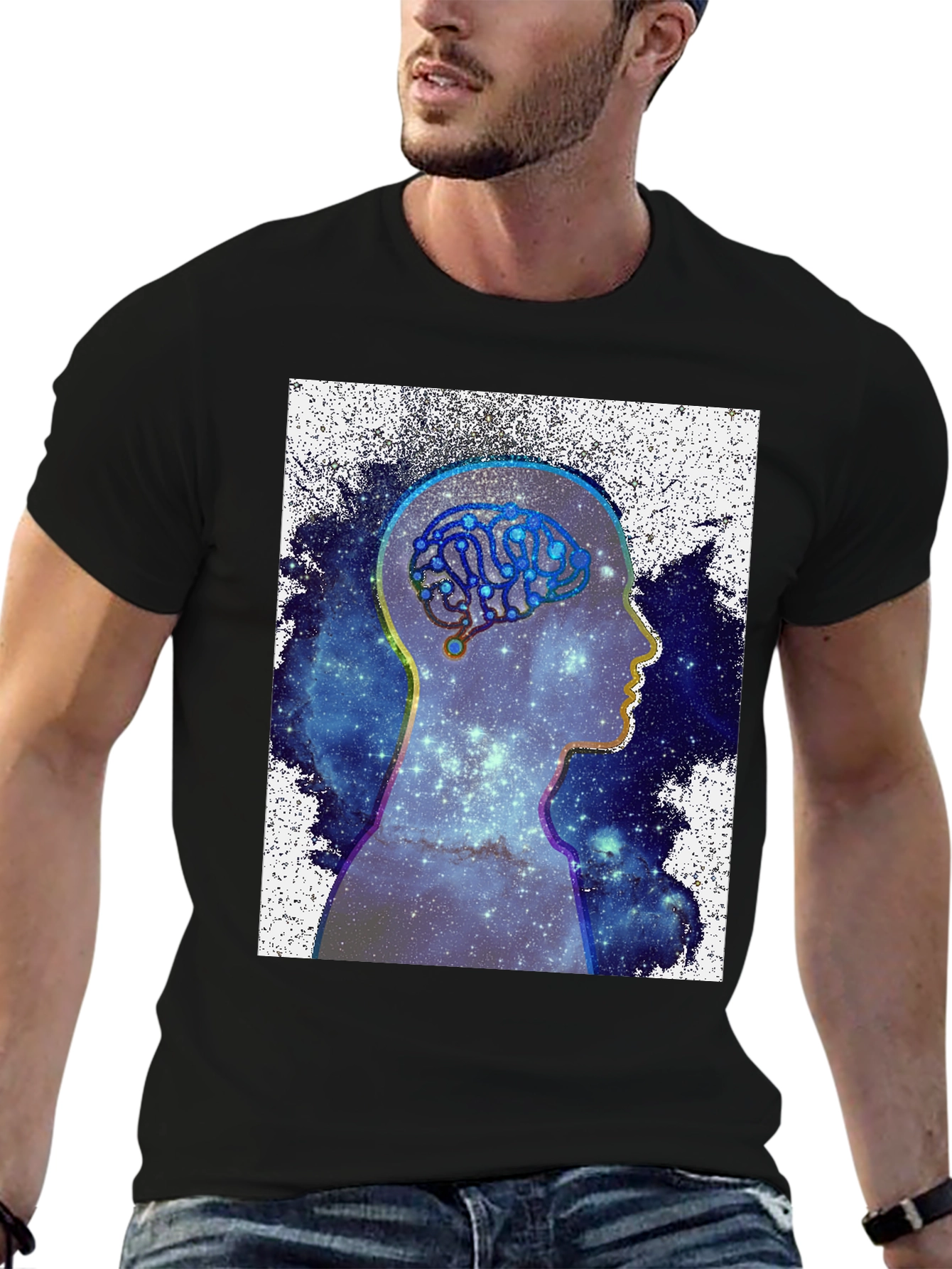 Mind Galaxy T-Shirt - Cosmic Brain Tee