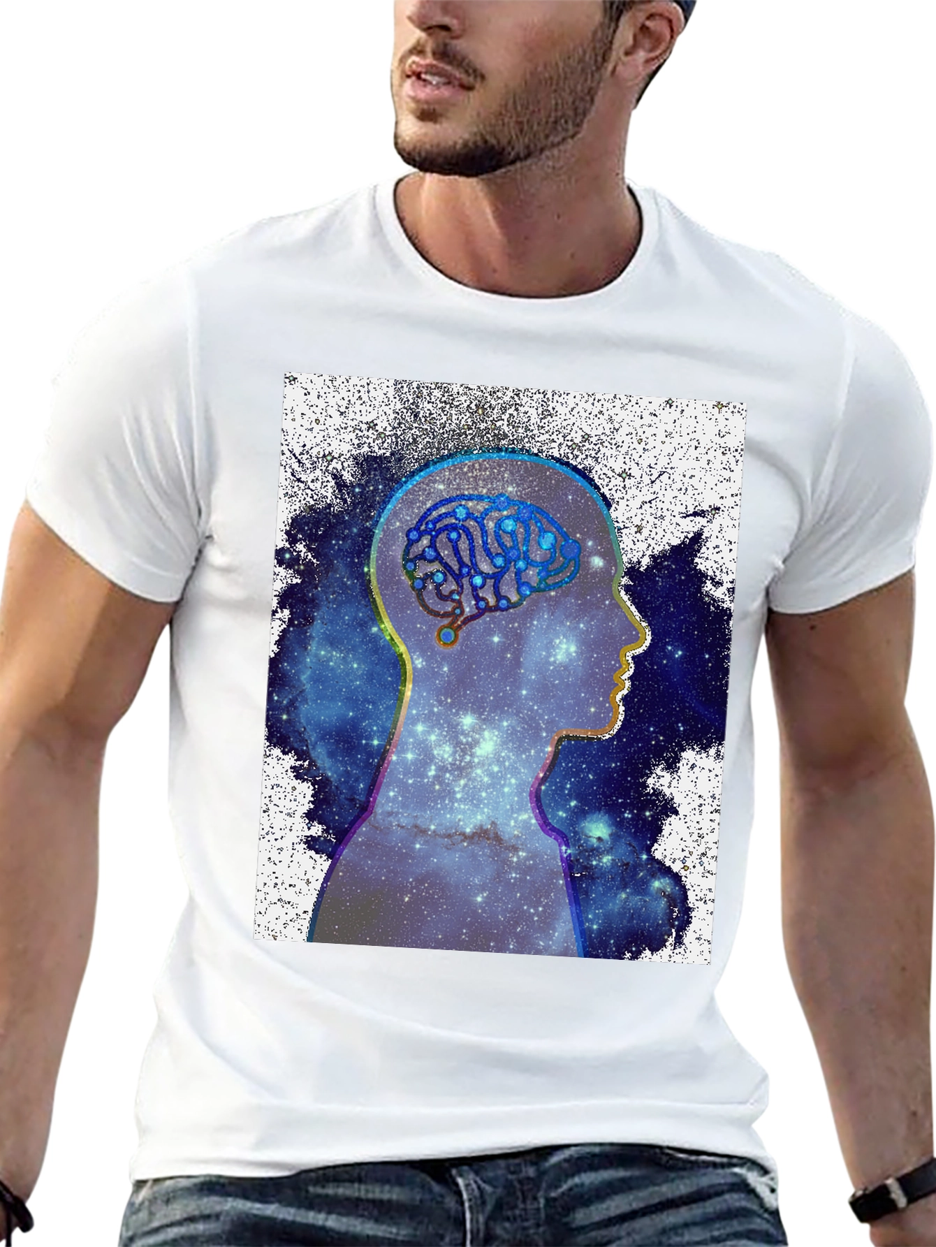 Mind Galaxy T-Shirt - Cosmic Brain Tee
