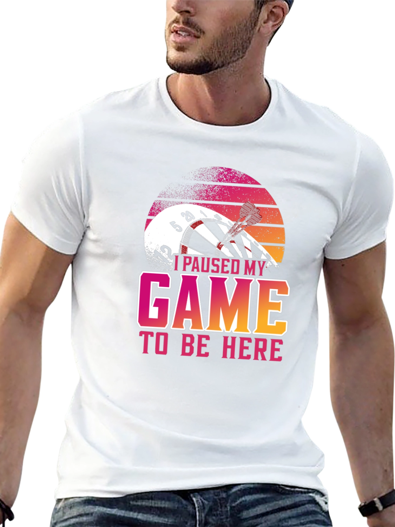 Funny Darts T-Shirt: I Paused My Game