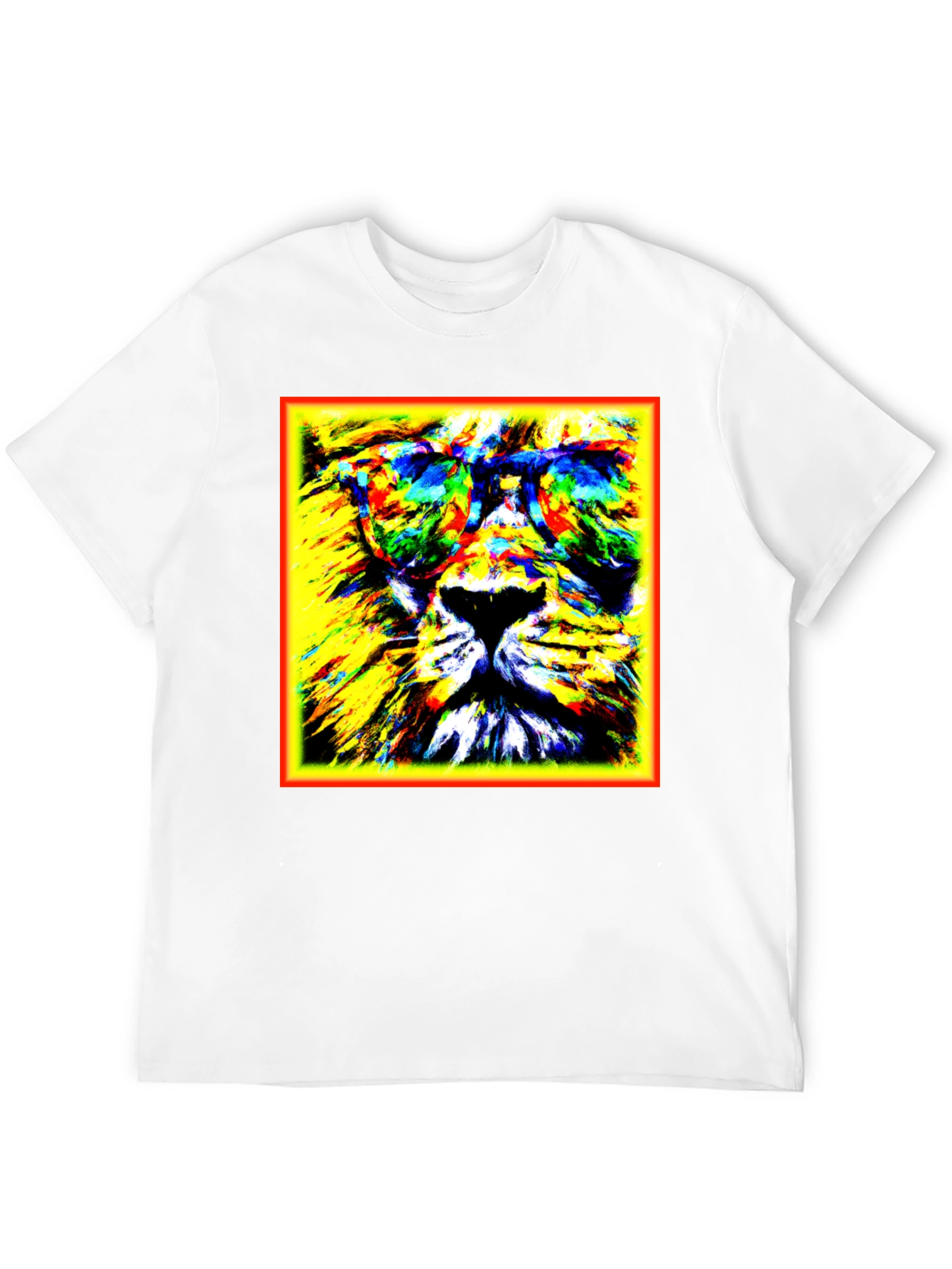 Lion Graphic Tee - Cool Animal Print