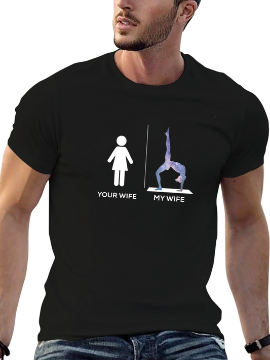 Funny Yoga Wife Graphic Tee