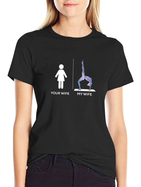 Funny Yoga Wife Graphic Tee
