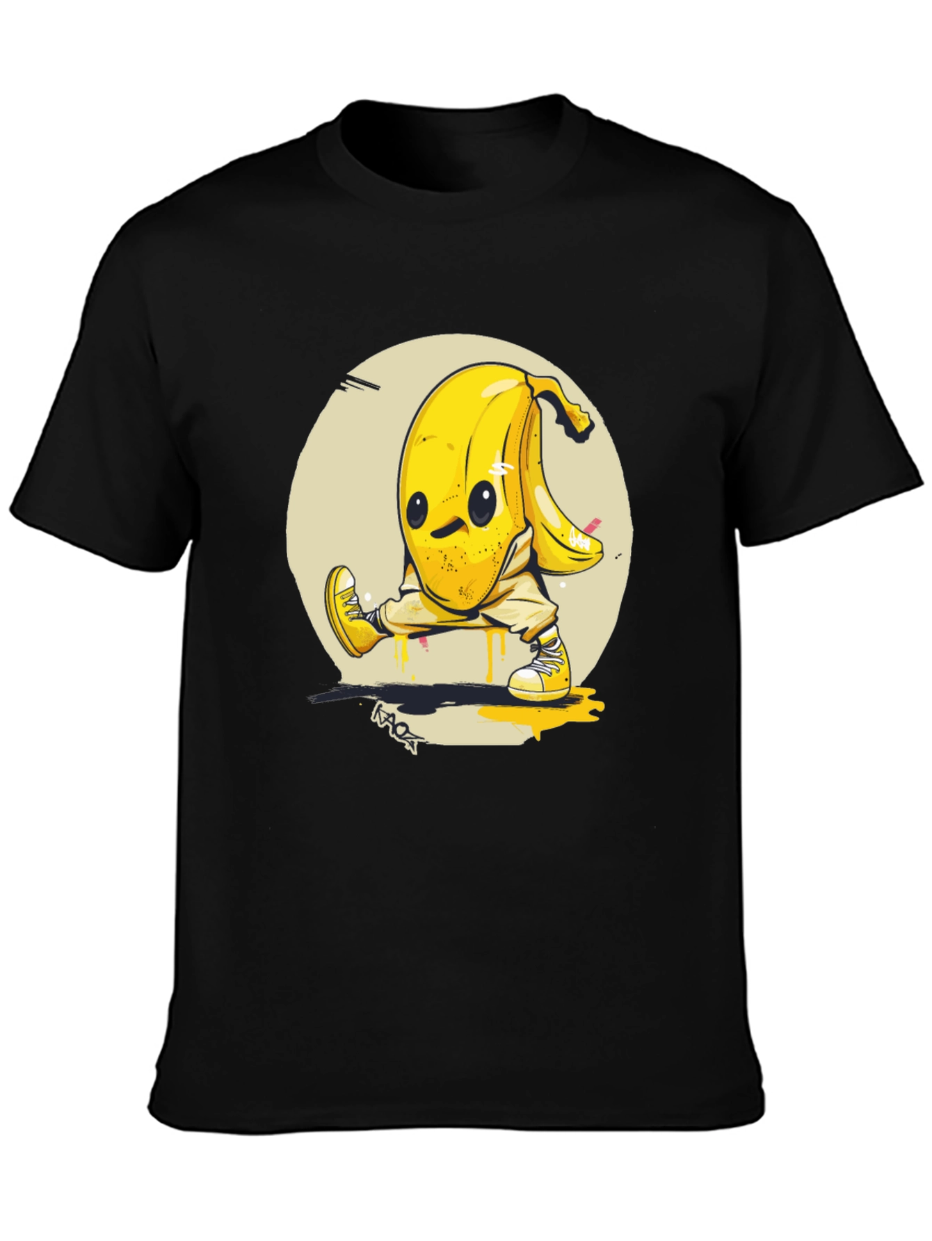 Funky Banana Character Graphic Tee