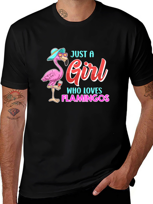 Just a Girl Who Loves Flamingos T-Shirt