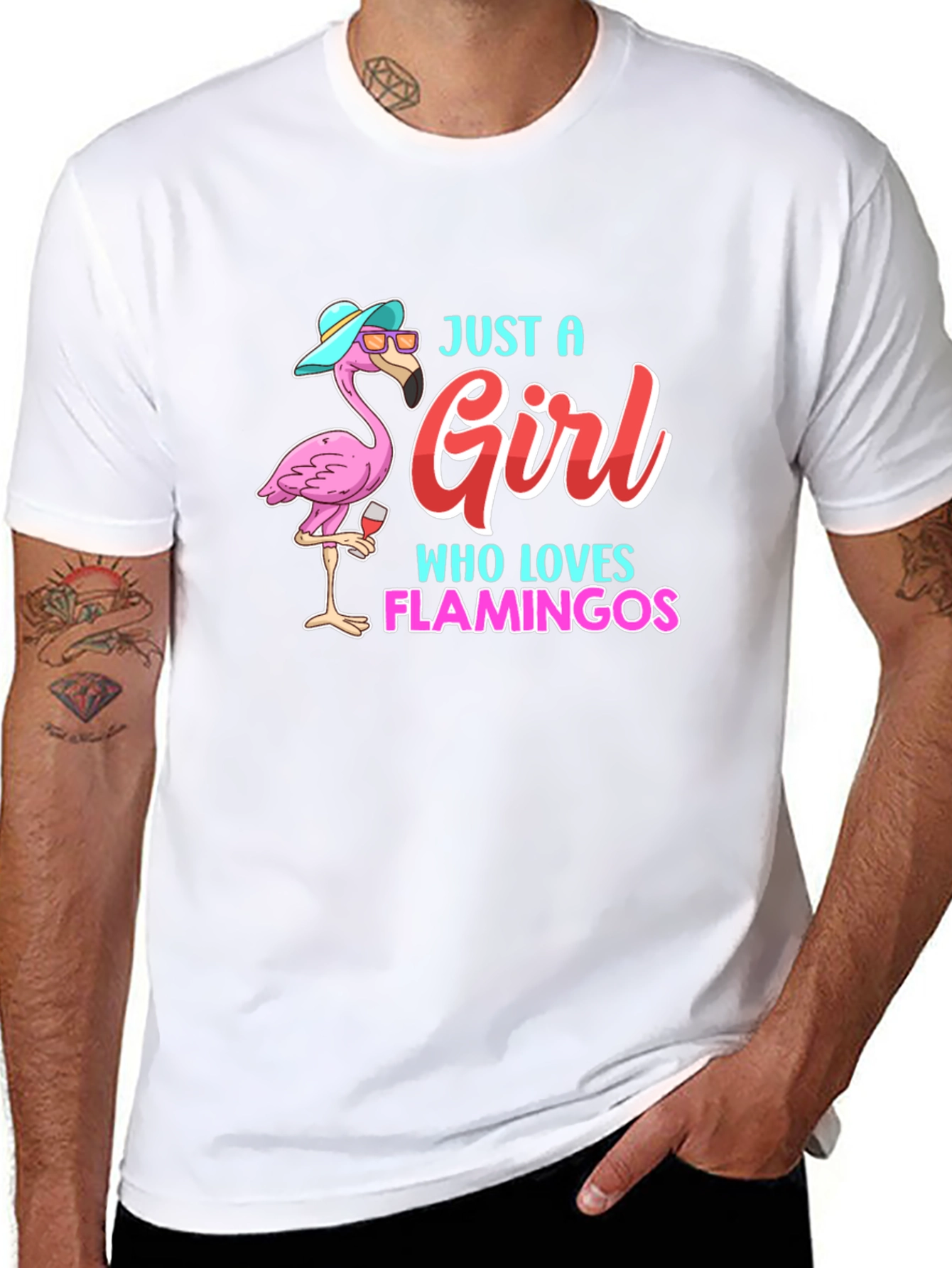 Just a Girl Who Loves Flamingos T-Shirt