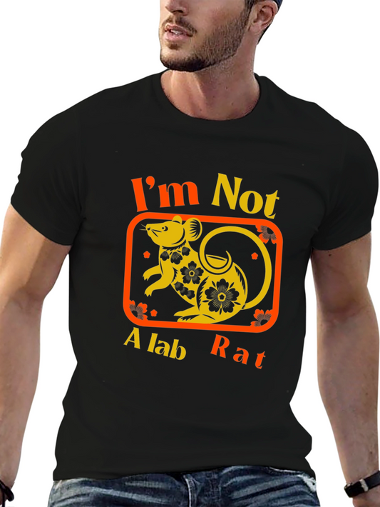 Im Not A Lab Rat Black T-Shirt