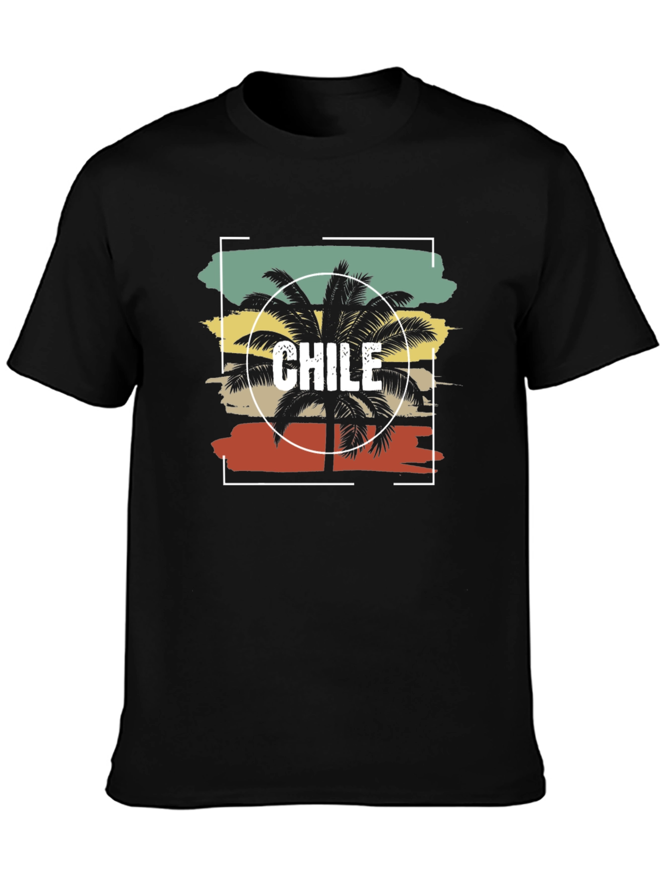 Chile Palm Tree T-Shirt - Retro Style