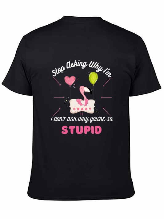 Crazy Flamingo Graphic Tee