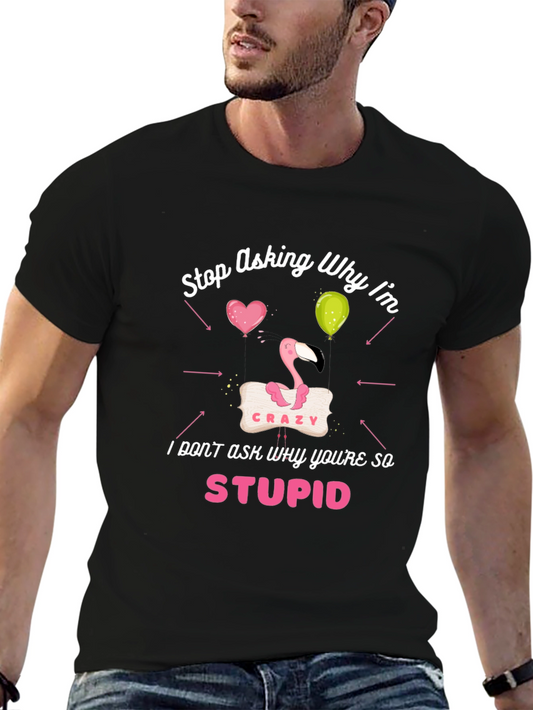 Crazy Flamingo Graphic Tee