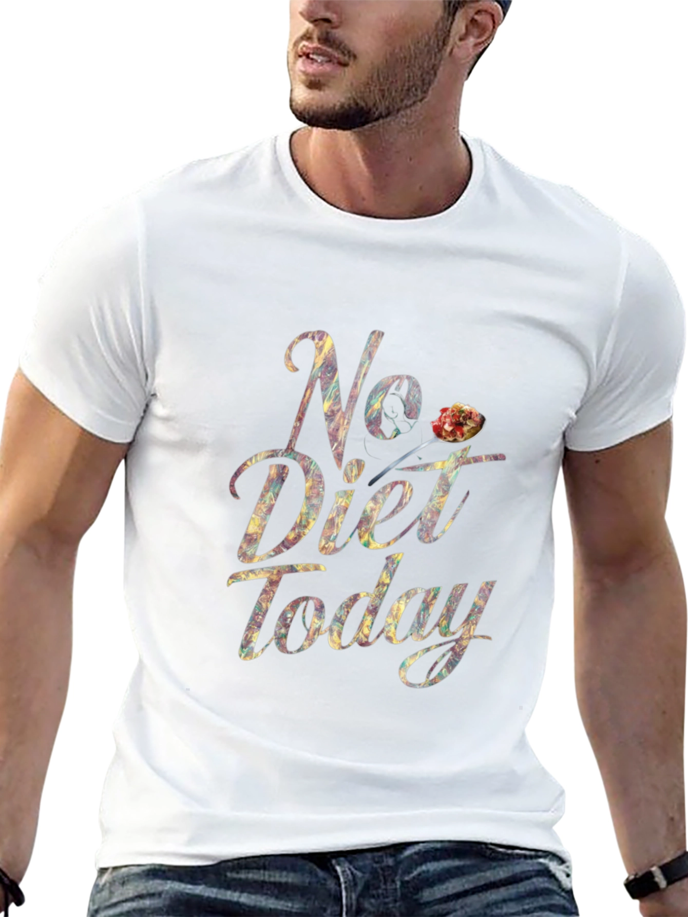 No Diet Today T-Shirt Funny Foodie Tee