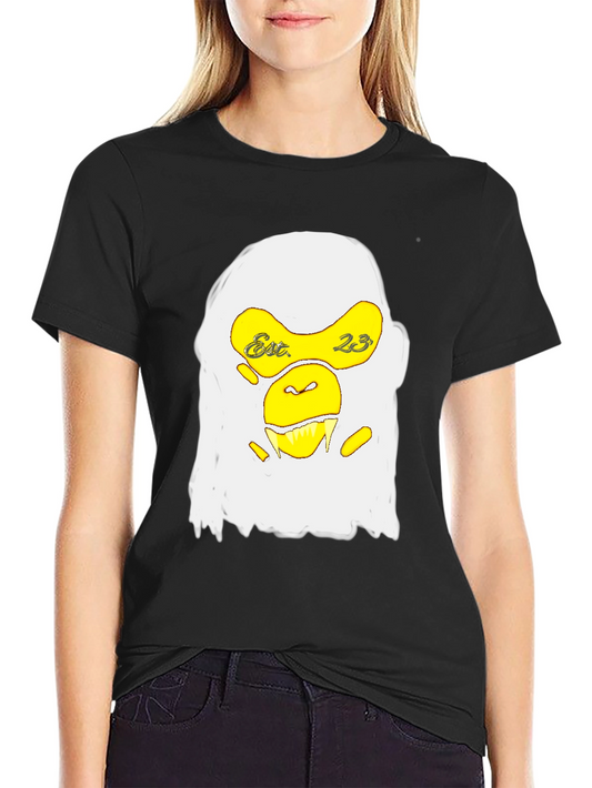 Graphic Tee - Monkey Design Black