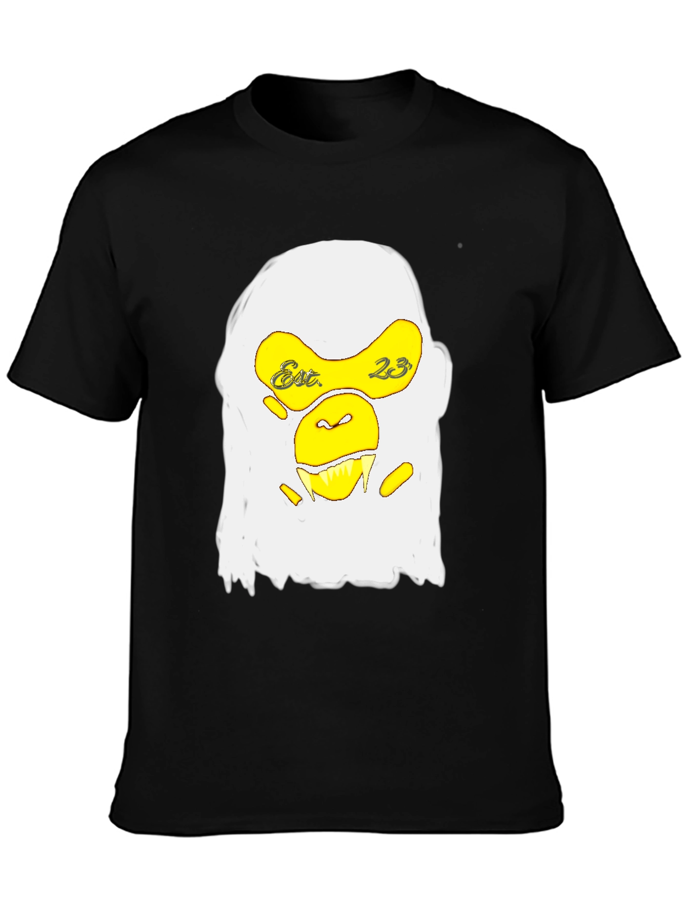 Graphic Tee - Monkey Design Black