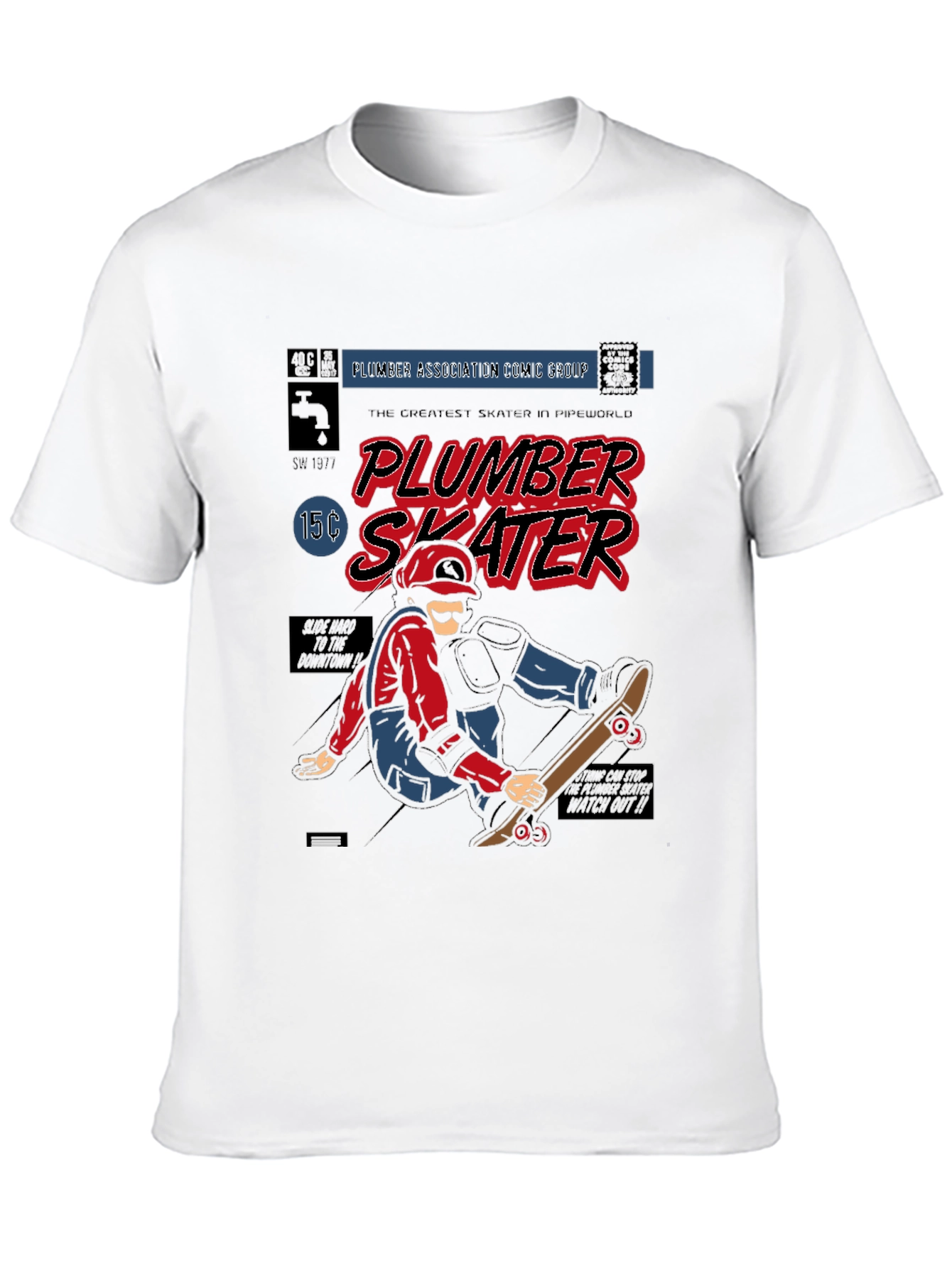 Plumber Skater Graphic Novelty T-Shirt