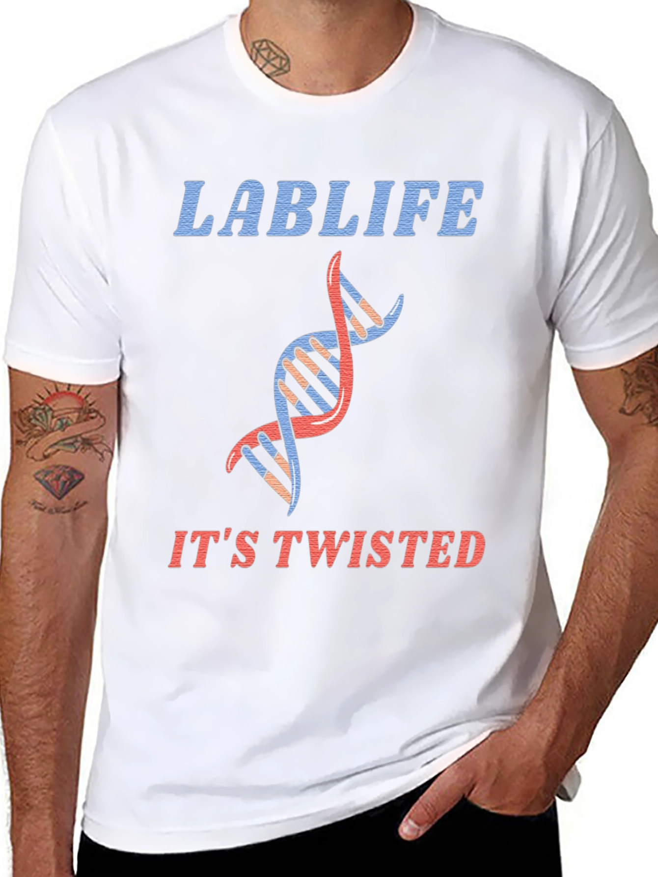 Lab Life Twisted T-Shirt - Science Bio Humor