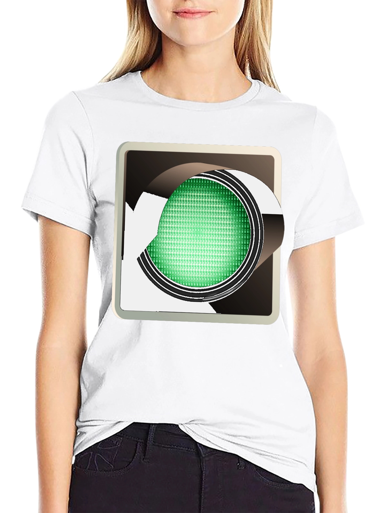 Green Light Graphic Tee - Modern Urban Style