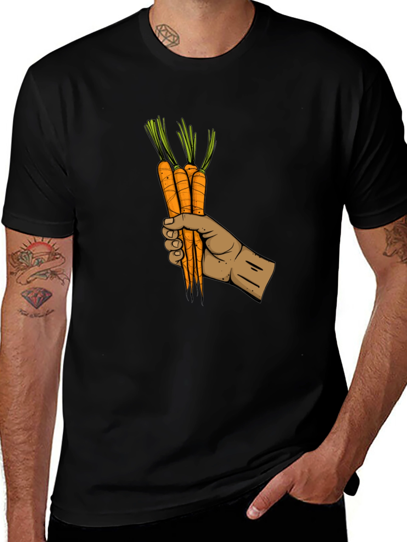 Carrot Hand Graphic Tee
