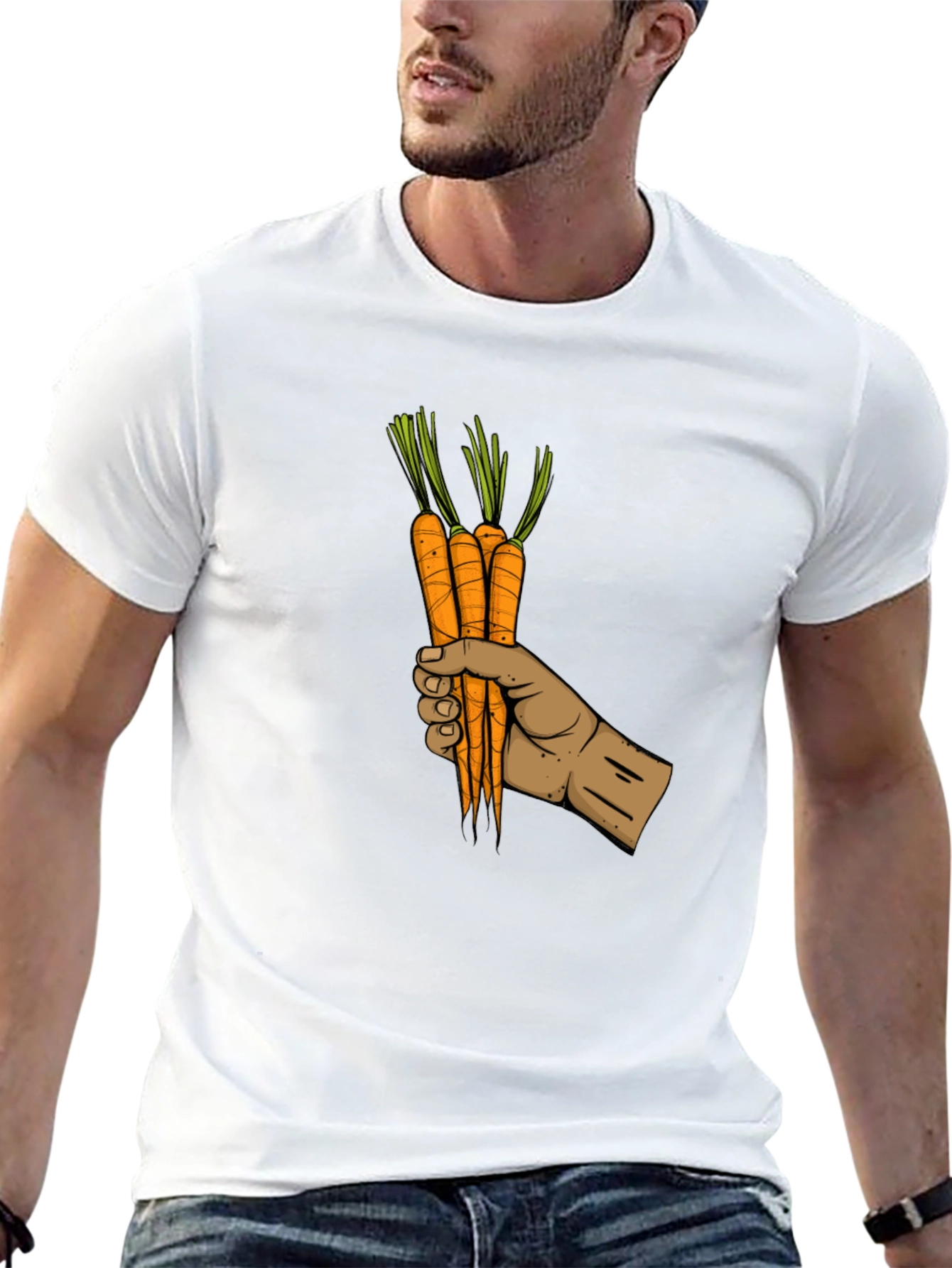 Carrot Hand Graphic Tee