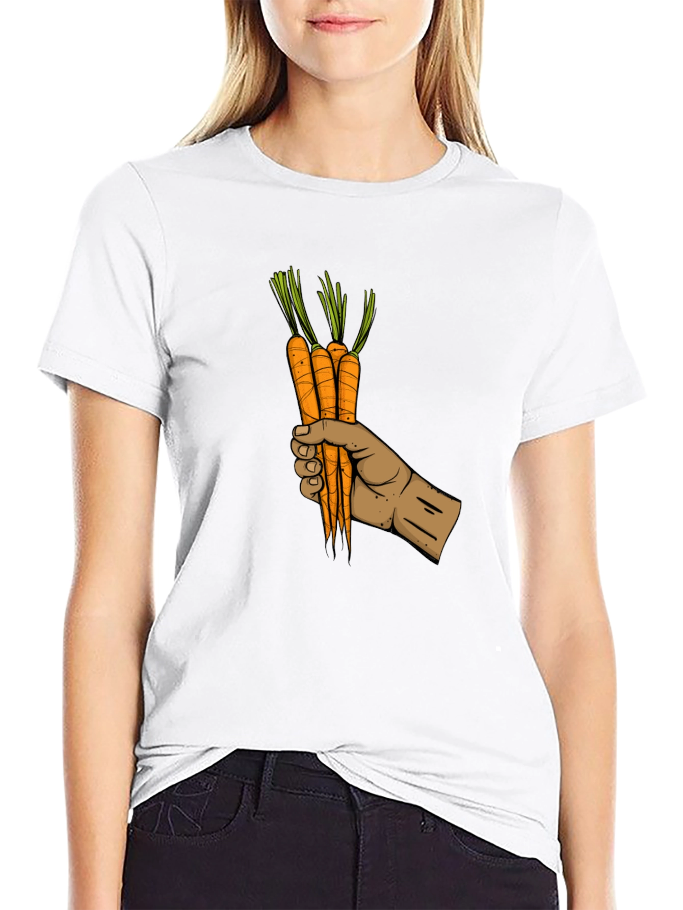 Carrot Hand Graphic Tee