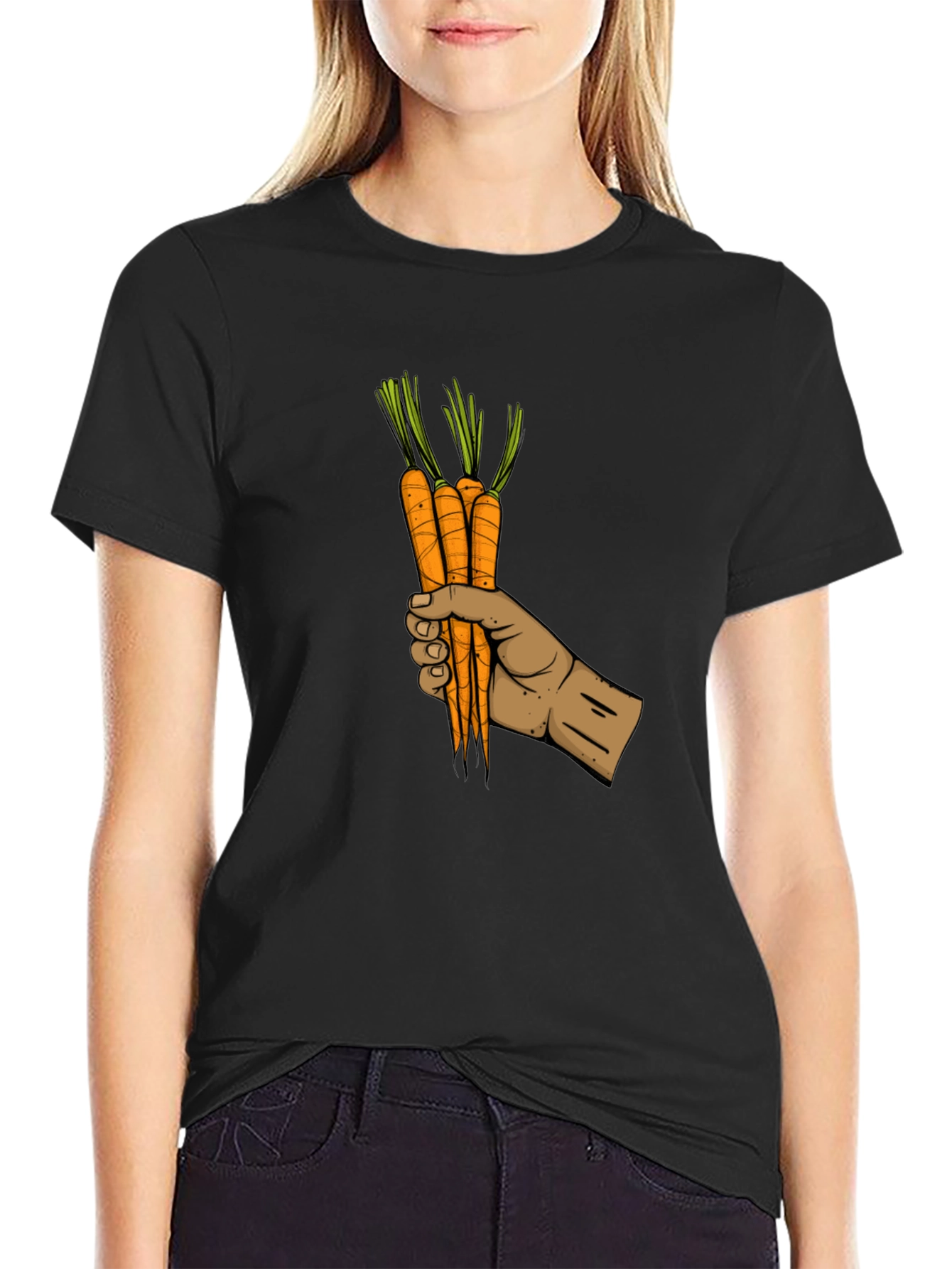 Carrot Hand Graphic Tee