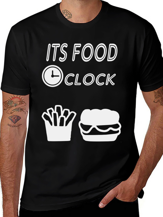 Food Clock T-Shirt: Burger & Fries Time!