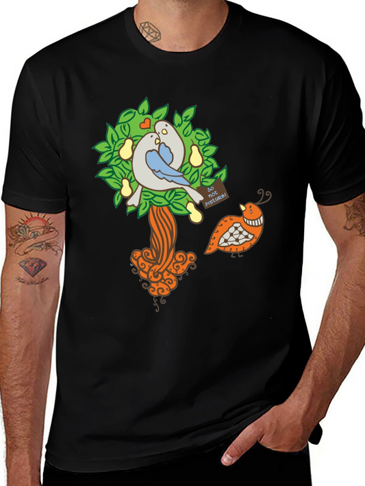 Bird Tree Graphic T-Shirt - Unique Design