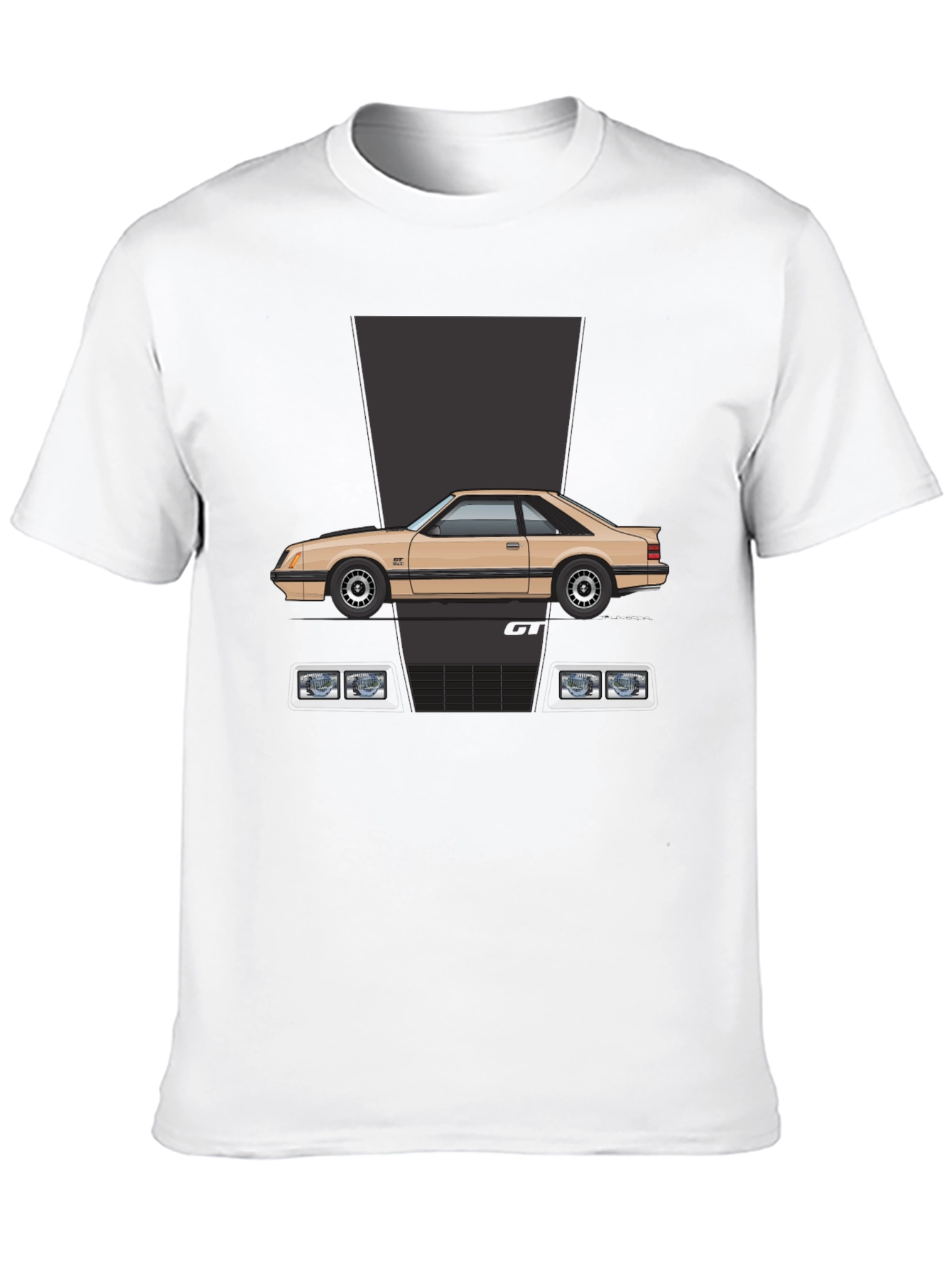 Retro 80s Car Graphic Tee - Classic Cool