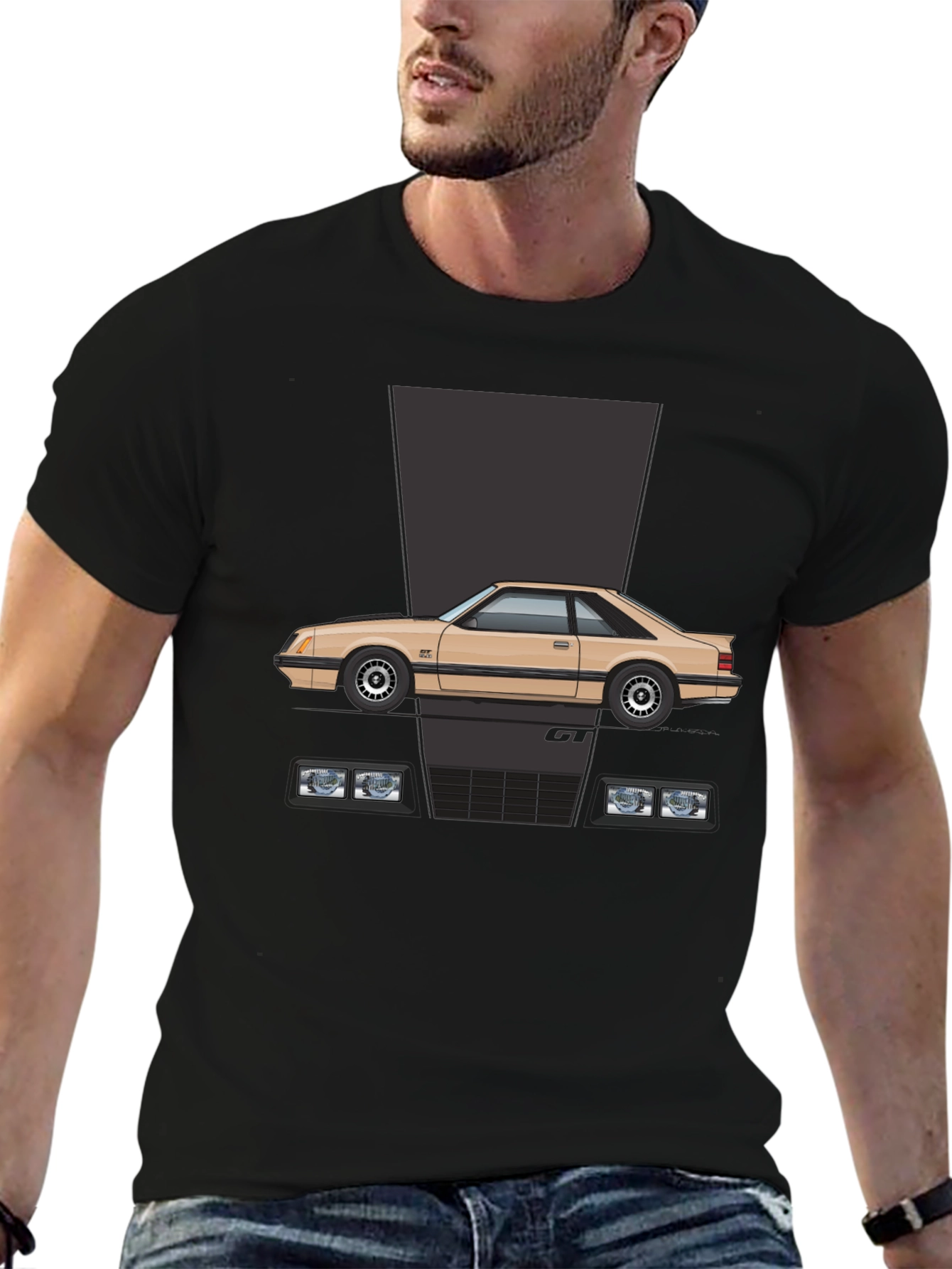 Retro 80s Car Graphic Tee - Classic Cool