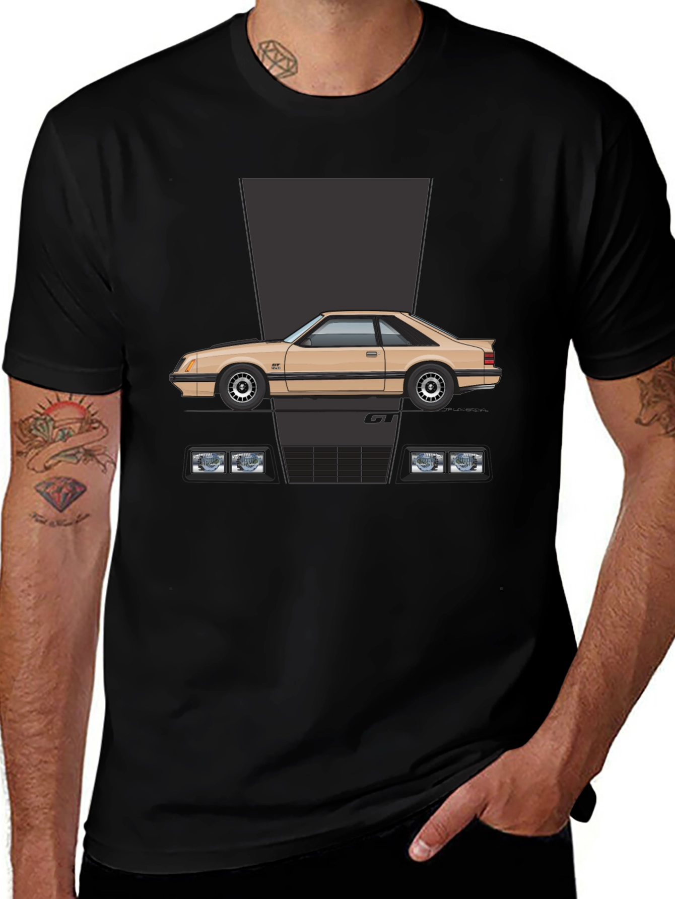 Retro 80s Car Graphic Tee - Classic Cool