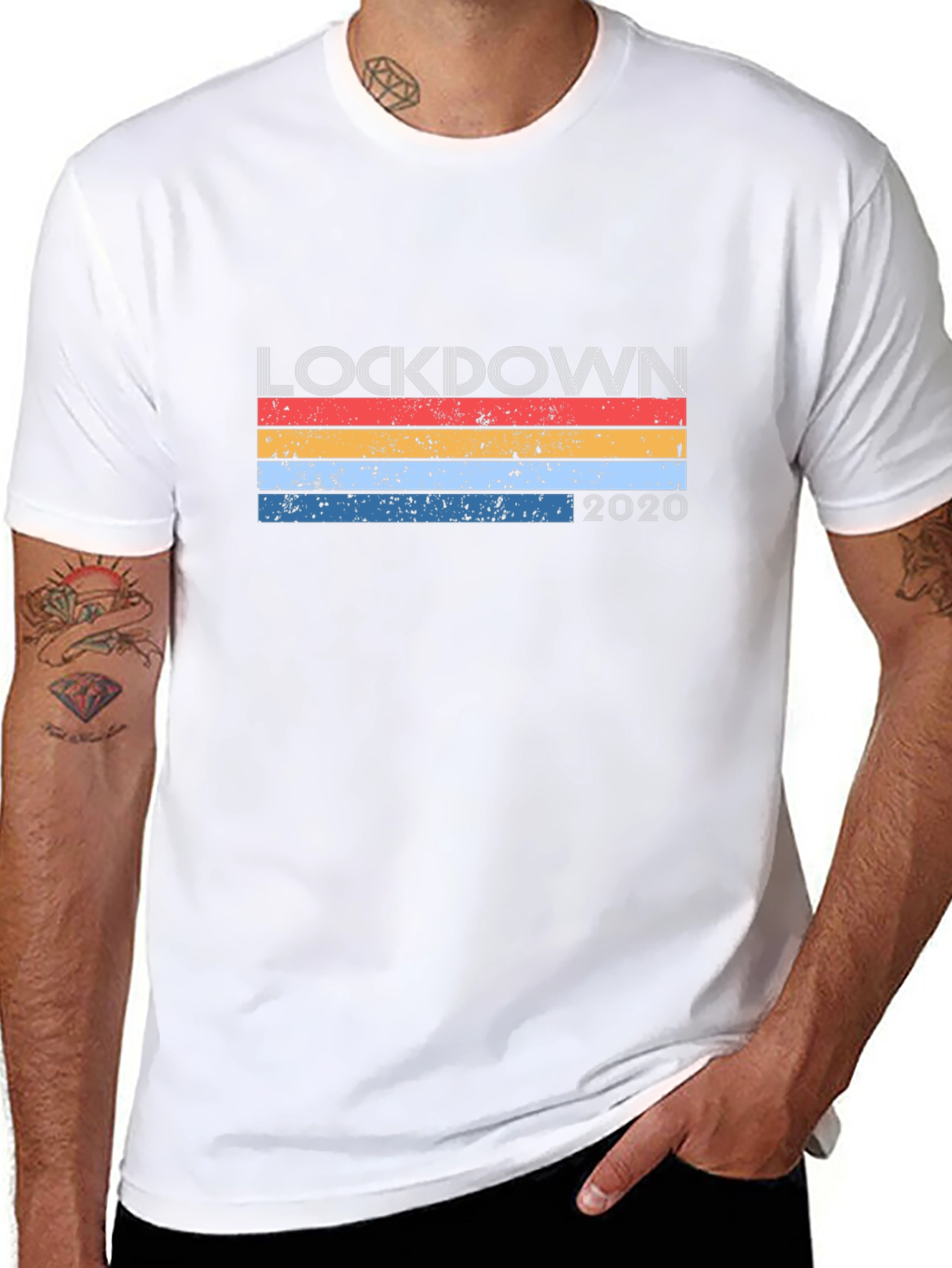 Lockdown 2020 Retro Graphic T-Shirt