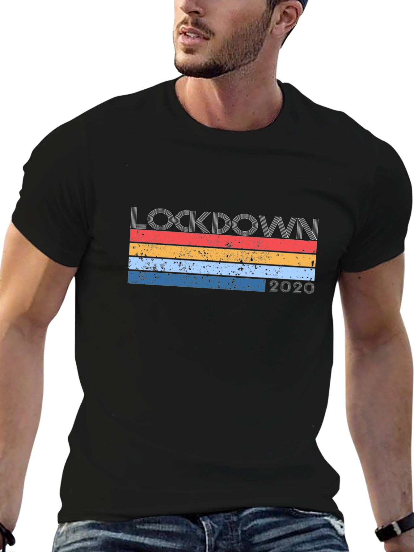 Lockdown 2020 Retro Graphic T-Shirt
