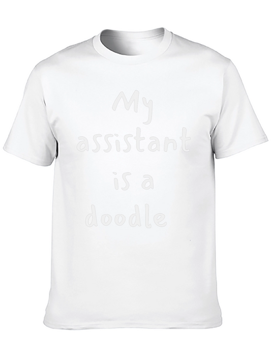 Funny My Assistant is a Doodle Graphic T-Shirt