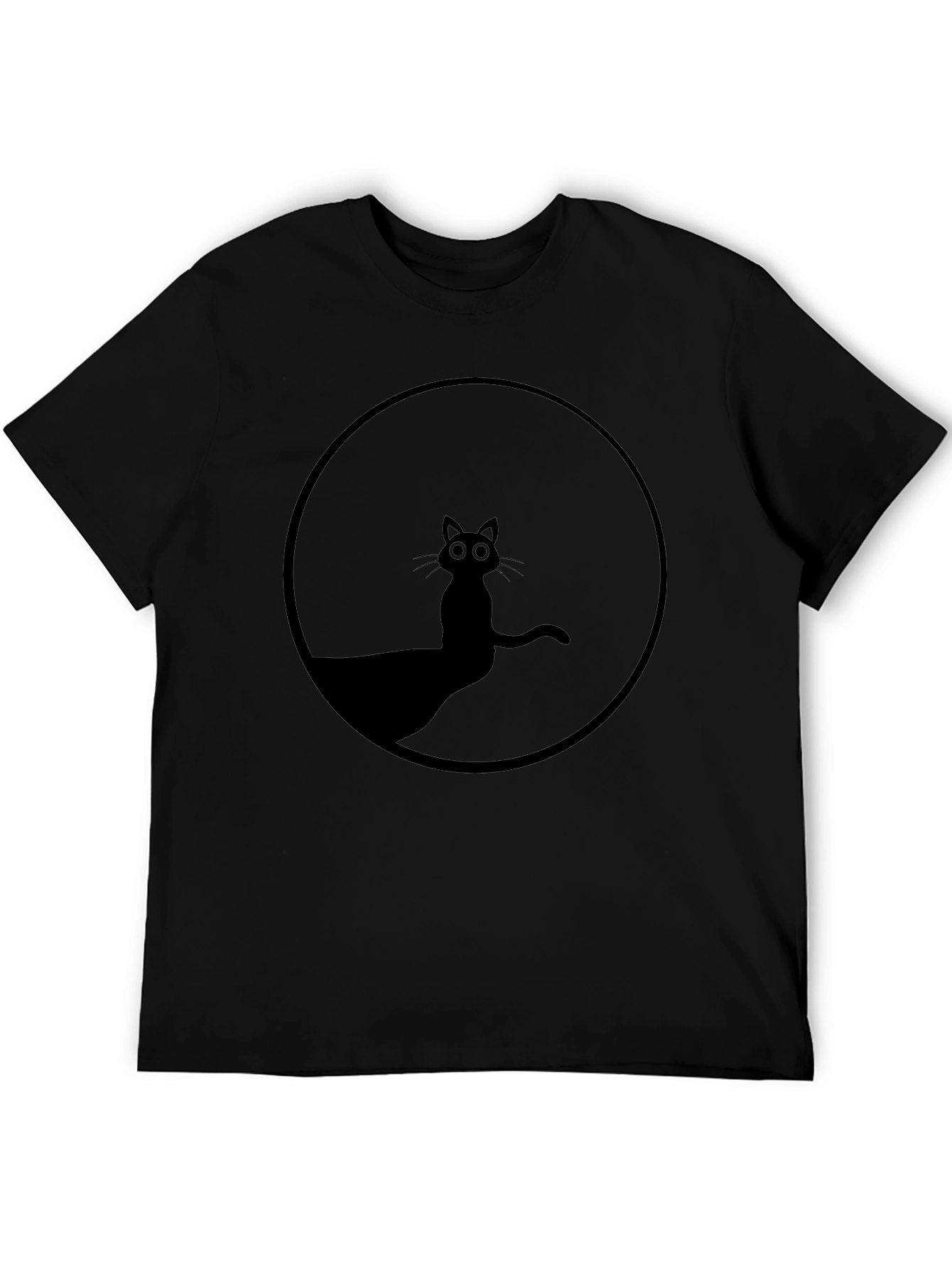 Black Cat Silhouette T-Shirt - Unisex Graphic Tee