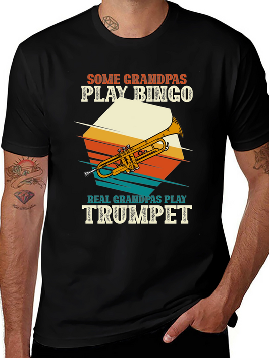 Grandpas Trumpet Tee: Musicians Gift
